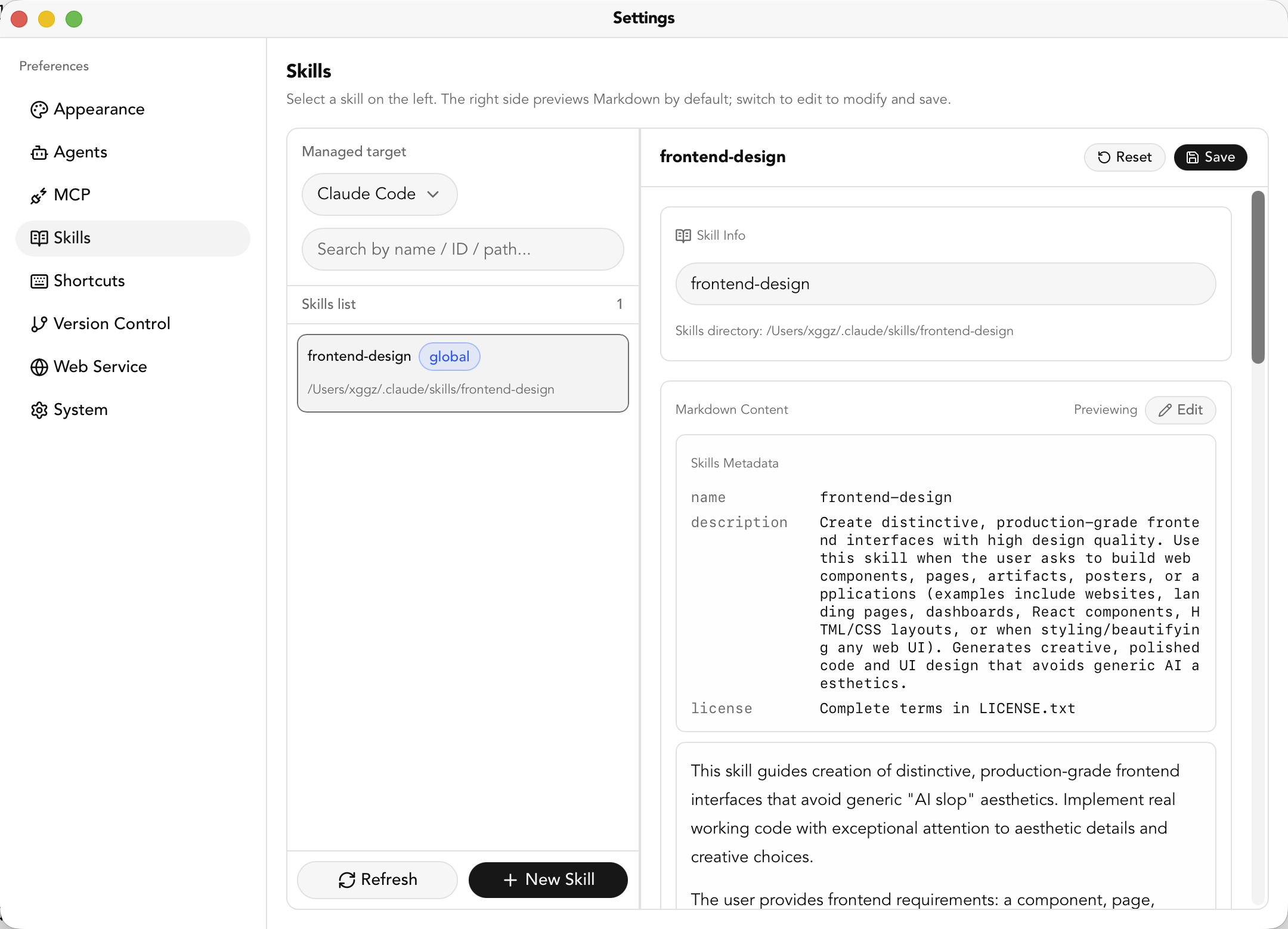 Skills