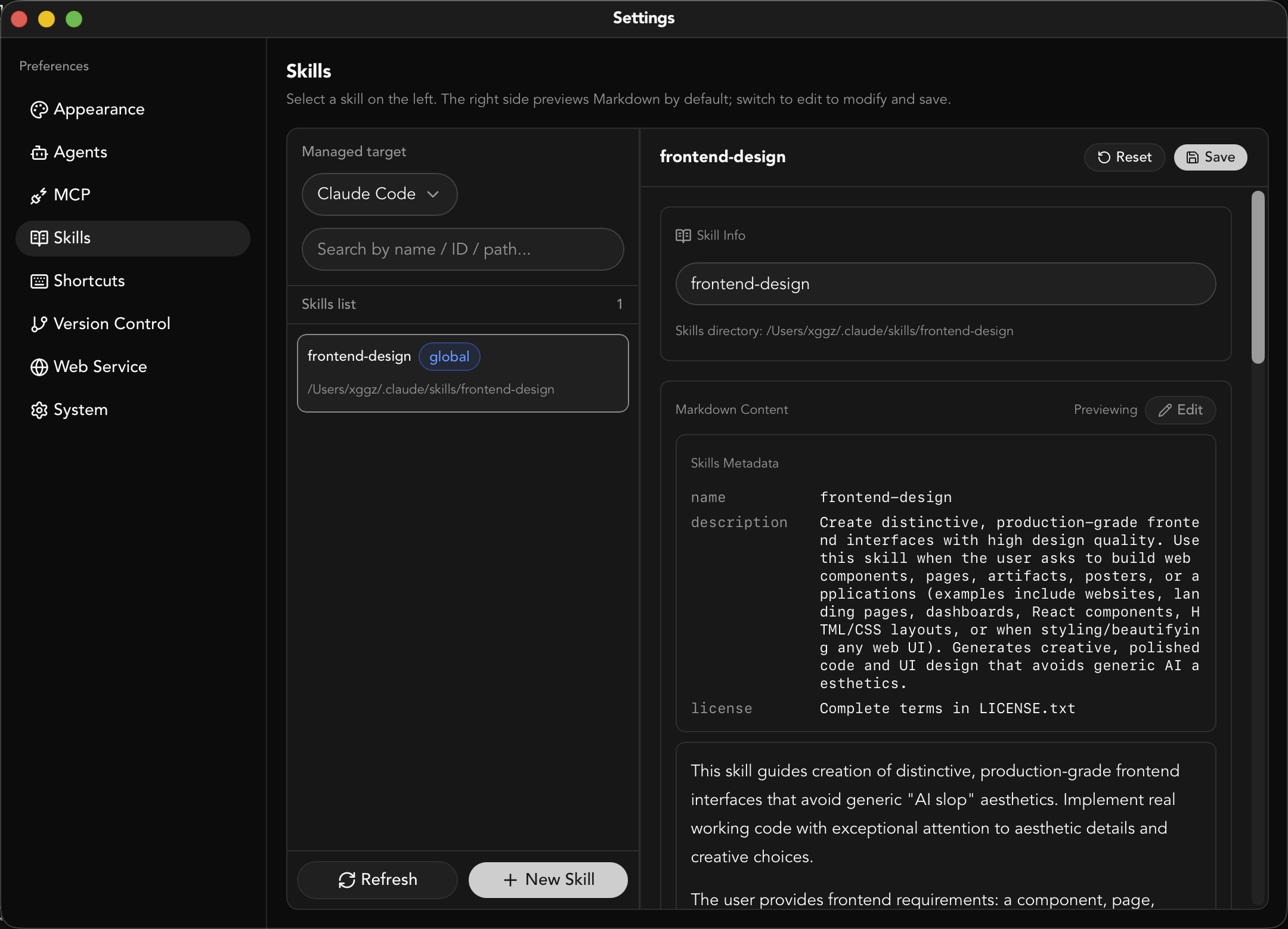 Skills